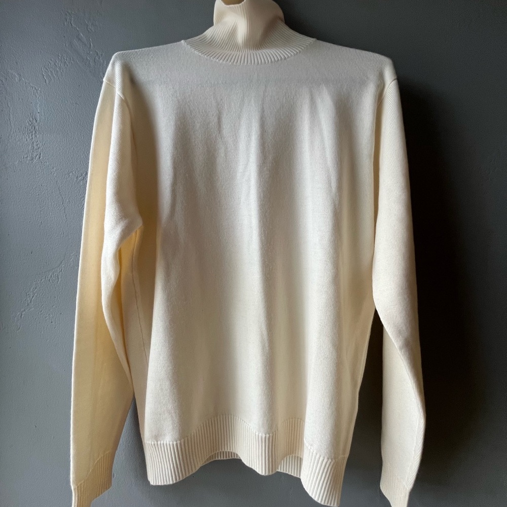 Peter Millar Classic Cream Men's Sweater ~ M NWT